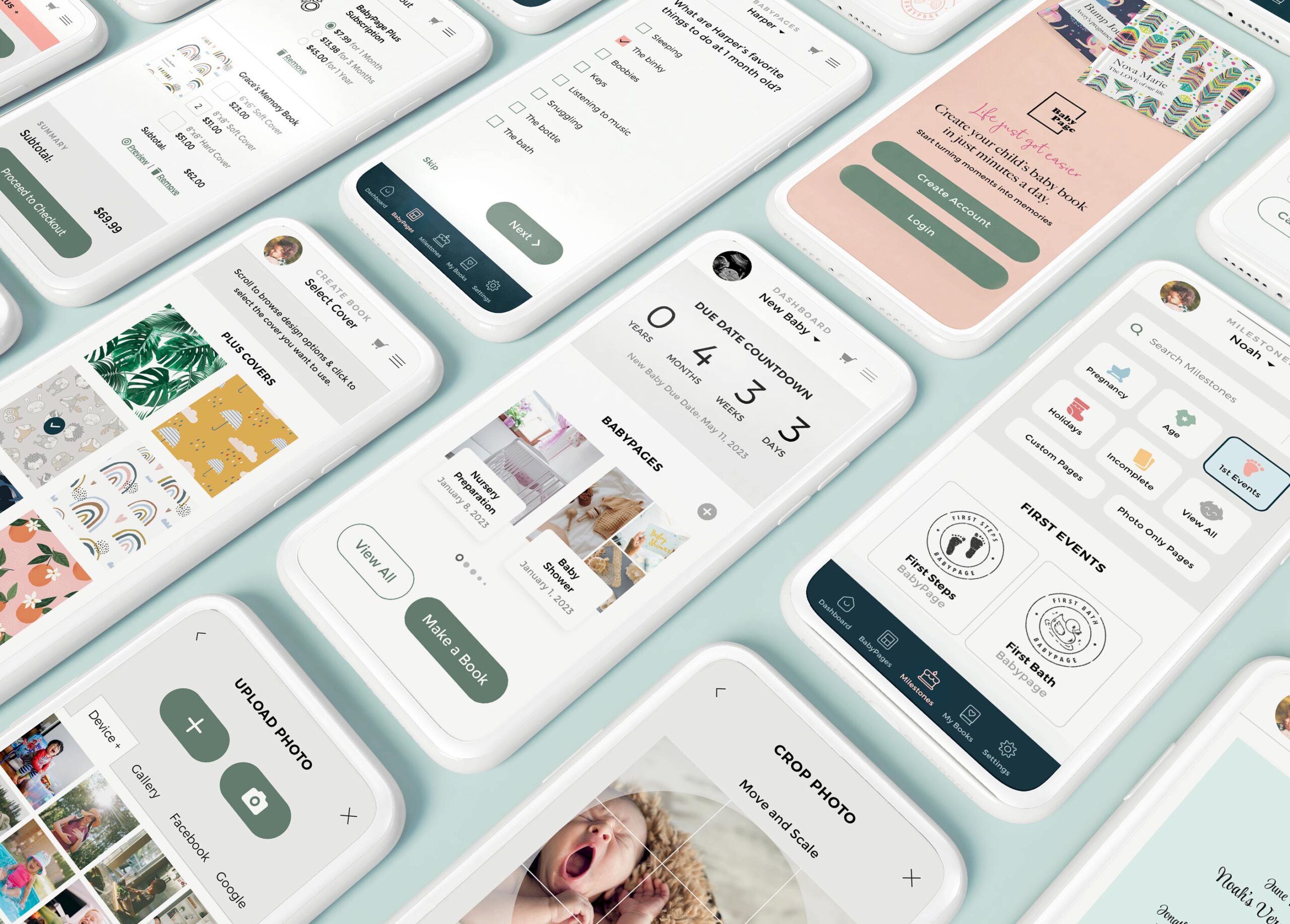 BabyPage-mobile-application-design