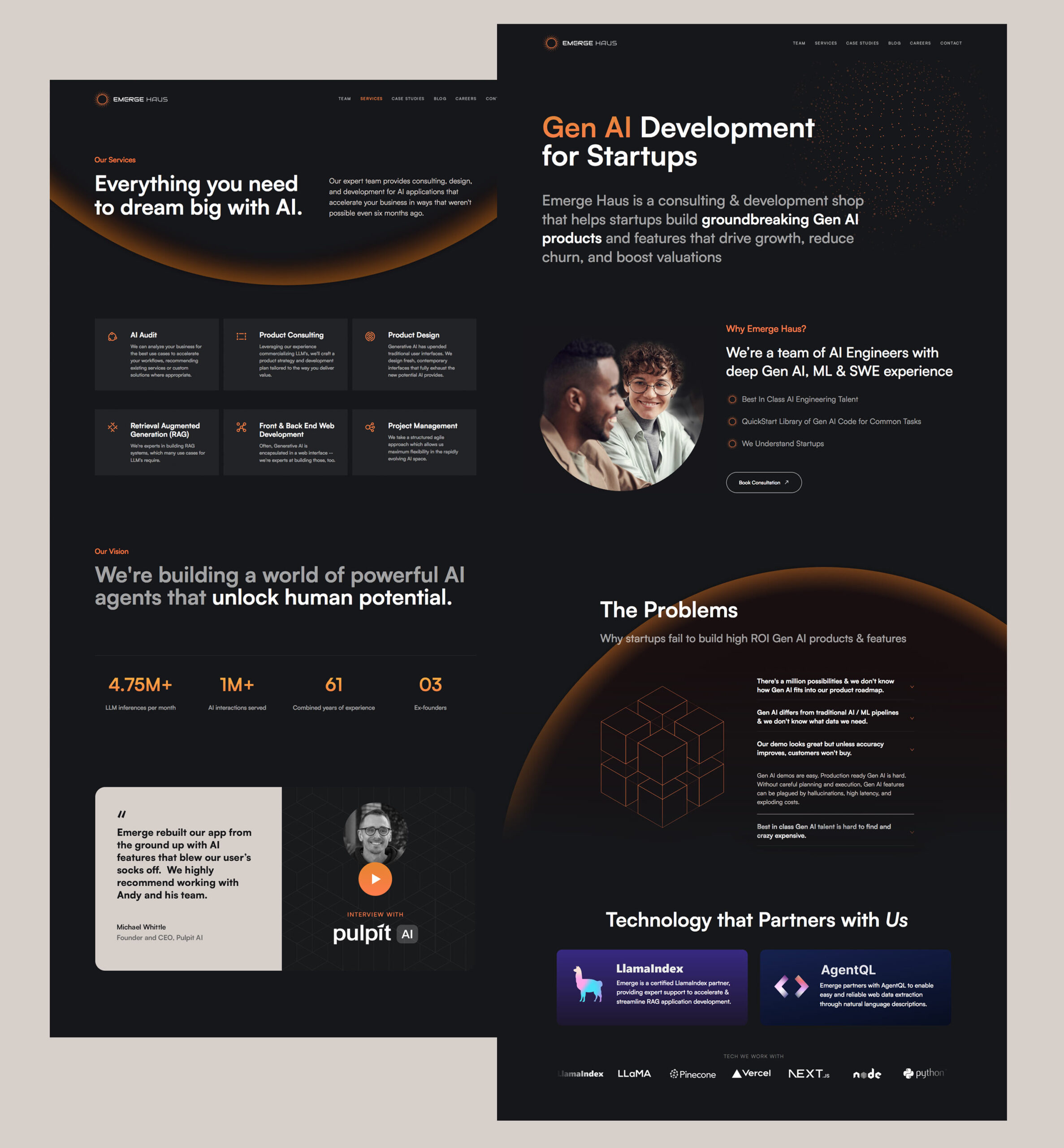 AI agency Webflow Website design