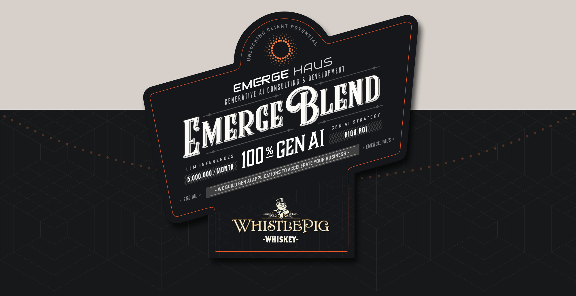 Custom whiskey label design